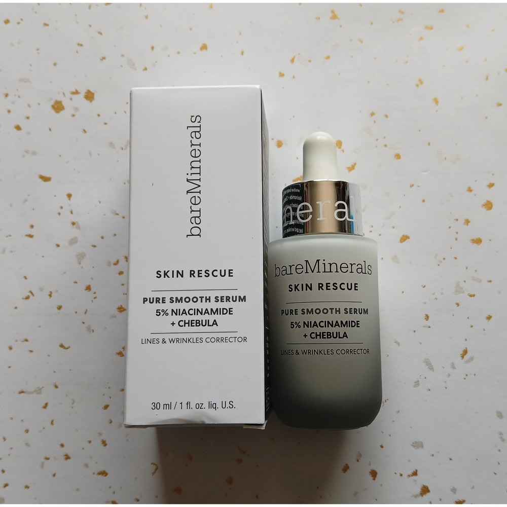 NIB bareMinerals Pure Smooth Serum 5% Niacinamide + Chebula 1 fl oz